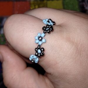 Flower Beaded Ring